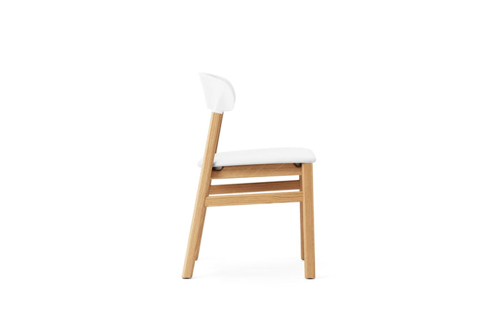 Herit Chair Upholstery - Normann Copenhagen Dining Chairs - Herit Chair Upholstery Oak - Remix White - HORNE