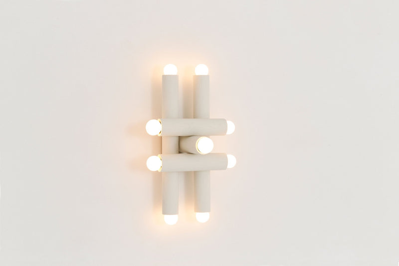 Hieroglyph Sconce - Workstead Wall Sconces - Natural Oak - Hewn Brass - HORNE
