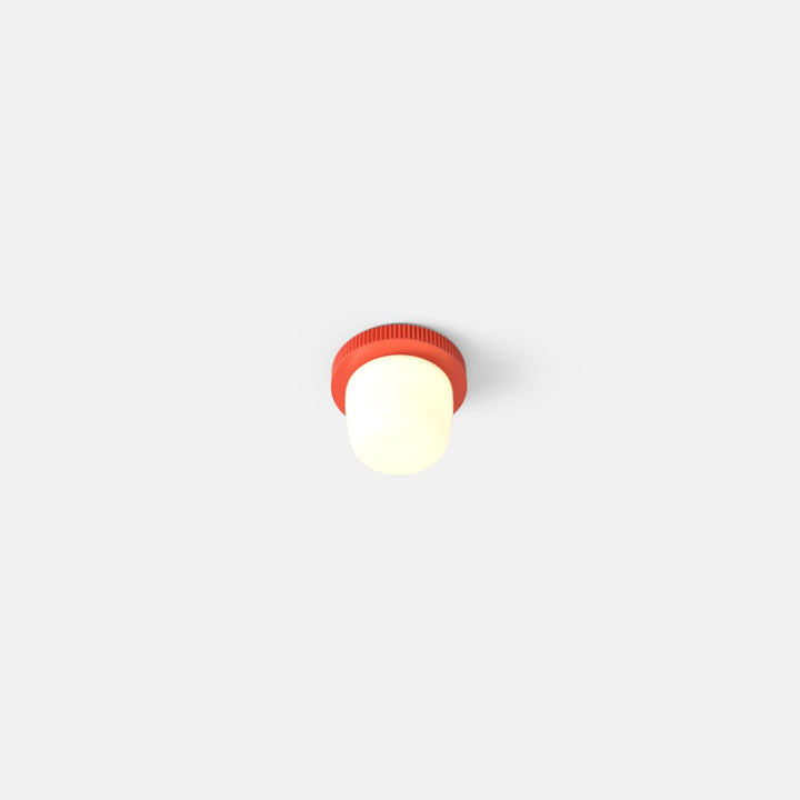 Hoist Flush Mount - No Shade - RBW Lighting - Vermilion - Small Glass Diffuser - 2700K (warm white) - HORNE