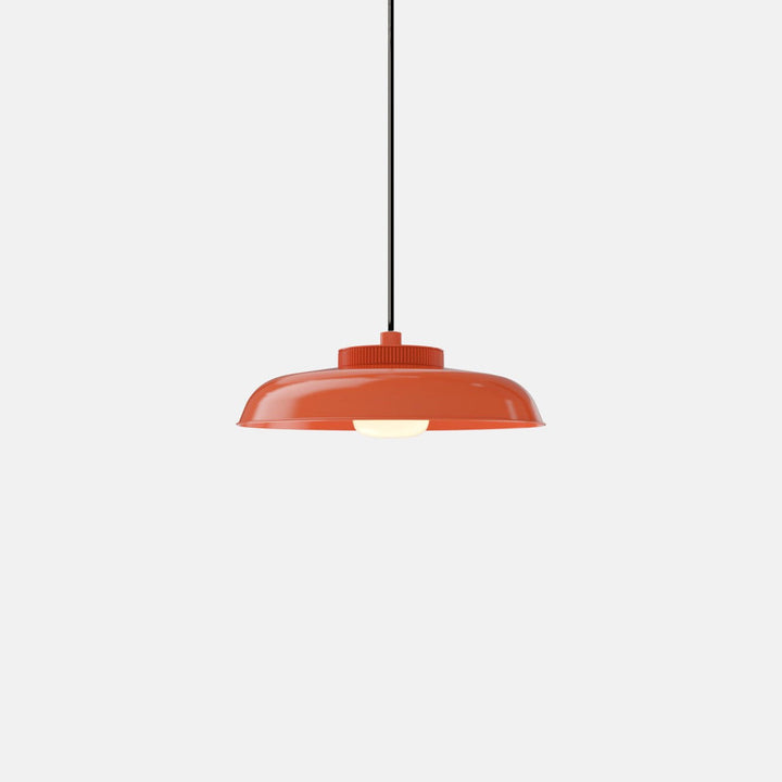 Hoist Pendant - Medium Shade - RBW Lighting - Vermilion - Small Glass Diffuser - 2700K (warm white) - HORNE