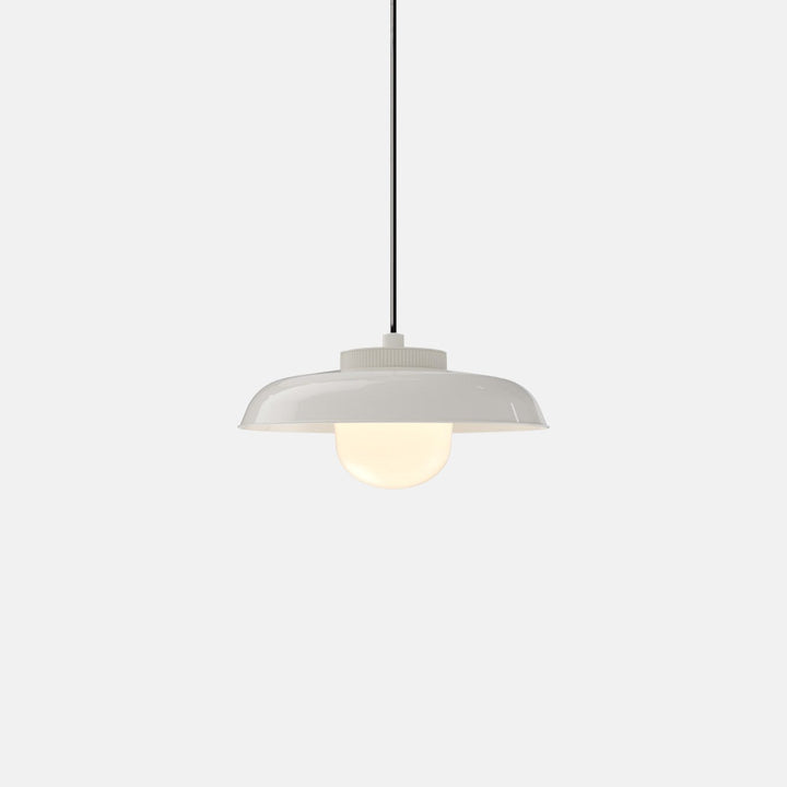 Hoist Pendant - Medium Shade - RBW Lighting - Cream White - Large Glass Diffuser - 2700K (warm white) - HORNE