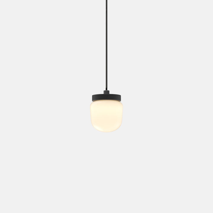 Hoist Pendant - No Shade - RBW Lighting - Matte Black - Large Glass Diffuser - 2700K (warm white) - HORNE