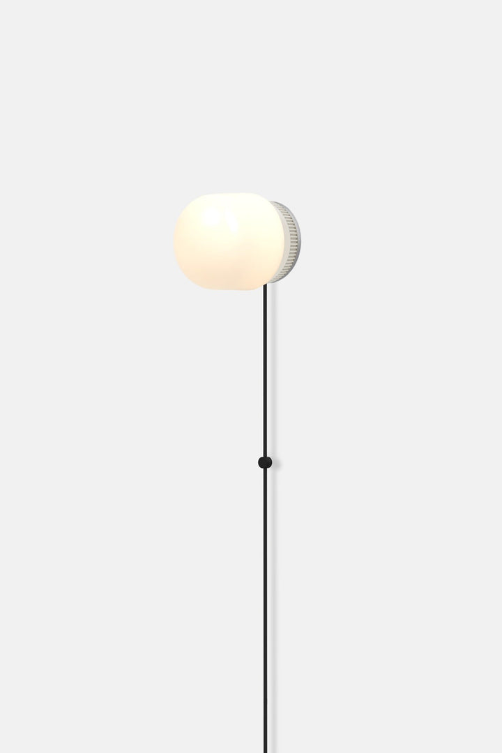 Hoist Sconce Corded - Large Glass Diffuser - No Shade - RBW Lighting - Cream White - Corded Plug - in (Back) / 120V Input - 3000K (soft white) - HORNE