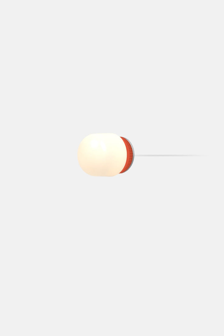 Hoist Sconce Corded - Large Glass Diffuser - No Shade - RBW Lighting - Vermilion - Corded Plug - in (Back) / 120V Input - 2700K (warm white) - HORNE