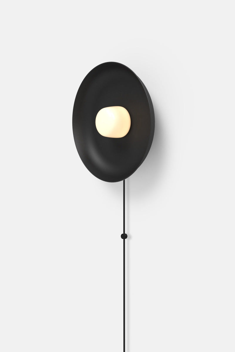 Hoist Sconce Corded - Small Glass Diffuser - Medium Shade - RBW Lighting - Cream White - Corded Plug - in (Back) / 120V Input - 2700K (warm white) - HORNE