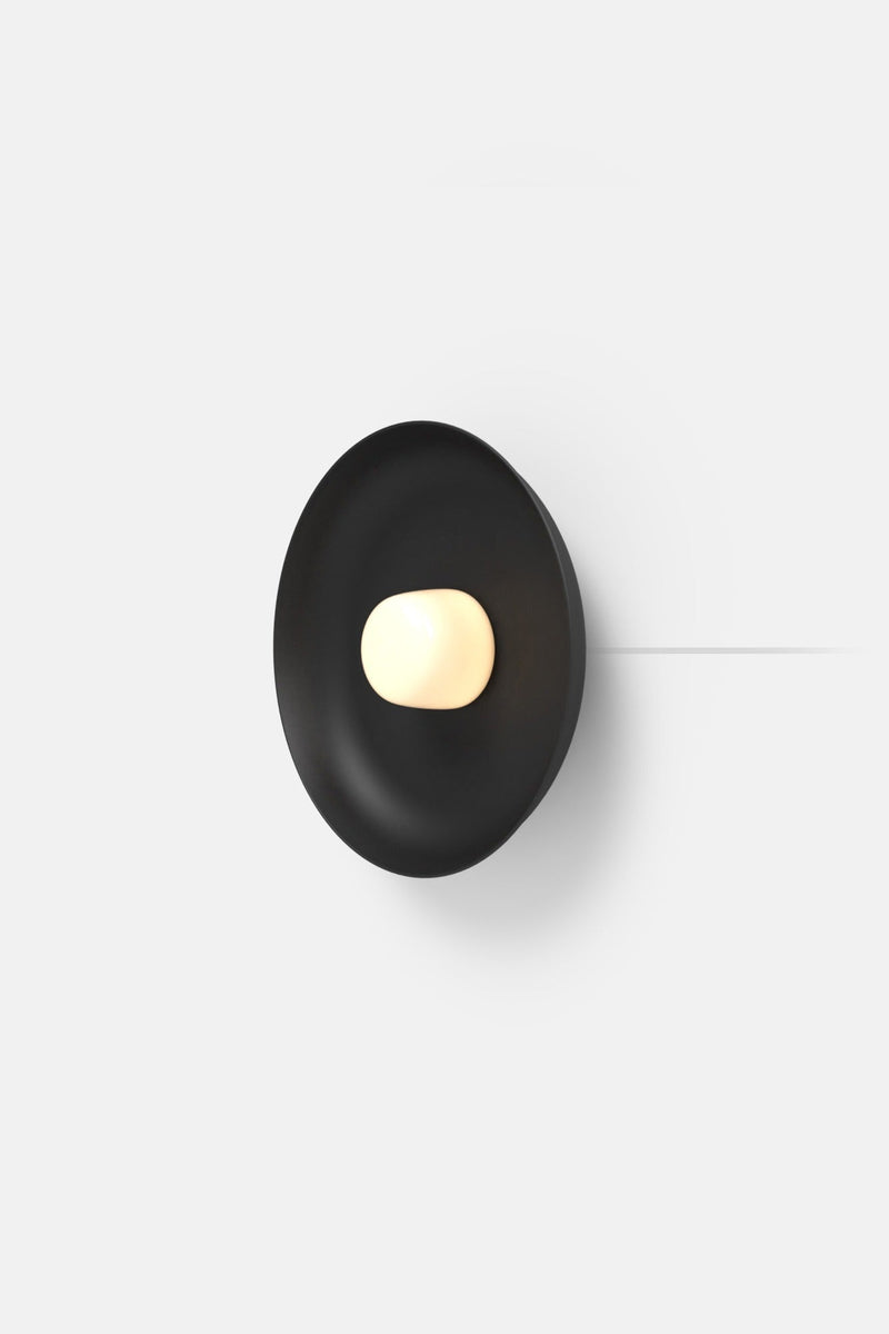 Hoist Sconce Corded - Small Glass Diffuser - Medium Shade - RBW Lighting - Cream White - Corded Plug - in (Back) / 120V Input - 2700K (warm white) - HORNE