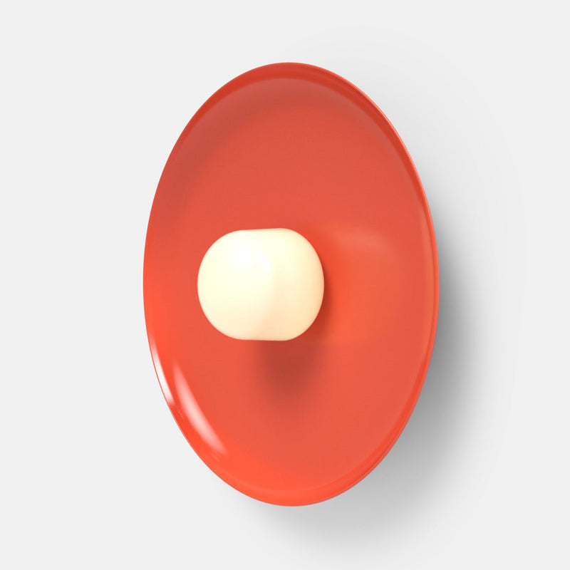 Hoist Sconce - Large Shade - RBW Lighting - Cream White - Small Glass Diffuser - 2700K (warm white) - HORNE