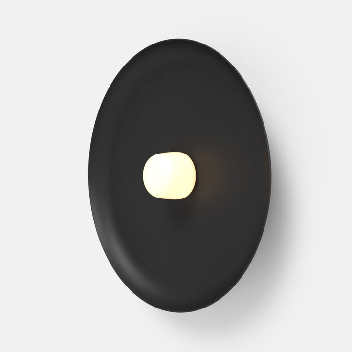 Hoist Sconce - Large Shade - RBW Lighting - Matte Black - Small Glass Diffuser - 2700K (warm white) - HORNE