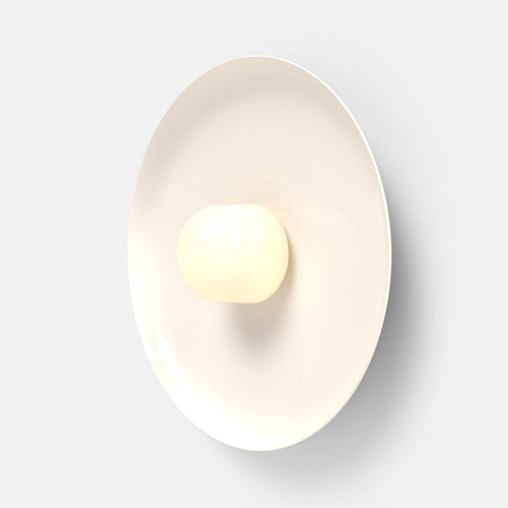 Hoist Sconce - Large Shade - RBW Lighting - Cream White - Large Glass Diffuser - 2700K (warm white) - HORNE