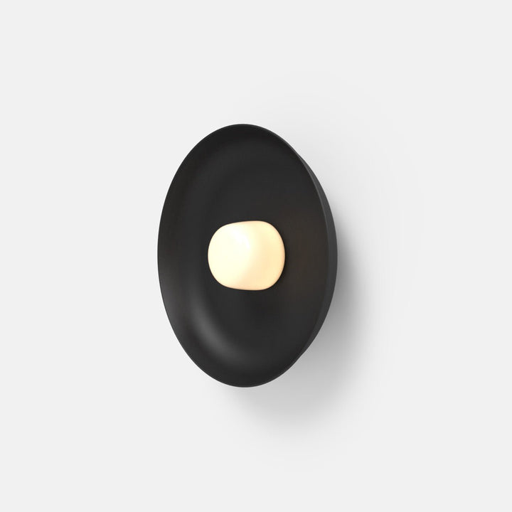 Hoist Sconce - Medium Shade - RBW Lighting - Matte Black - Small Glass Diffuser - 2700K (warm white) - HORNE
