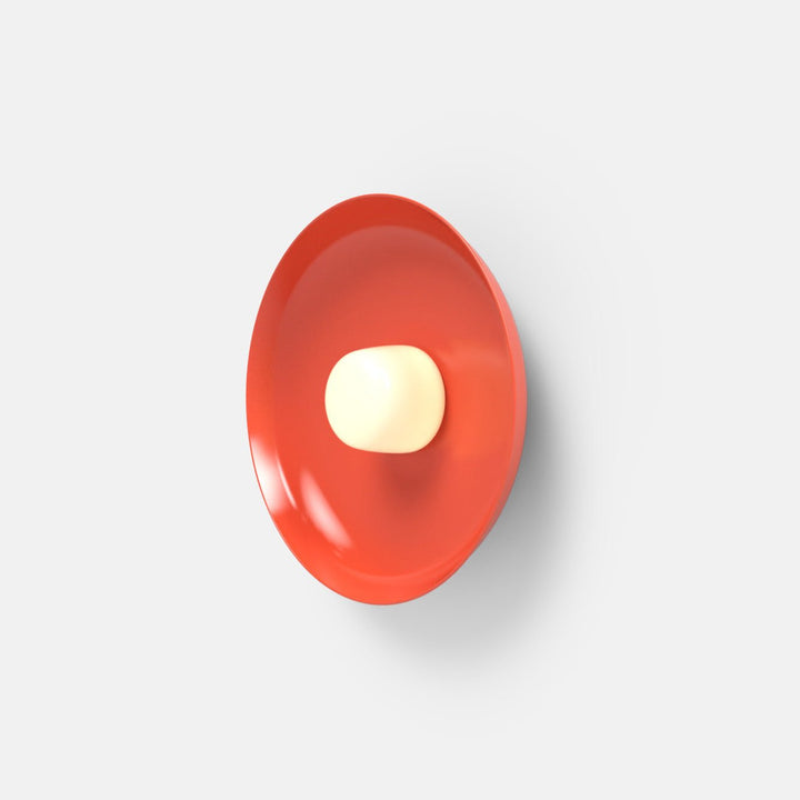 Hoist Sconce - Medium Shade - RBW Lighting - Vermilion - Small Glass Diffuser - 2700K (warm white) - HORNE