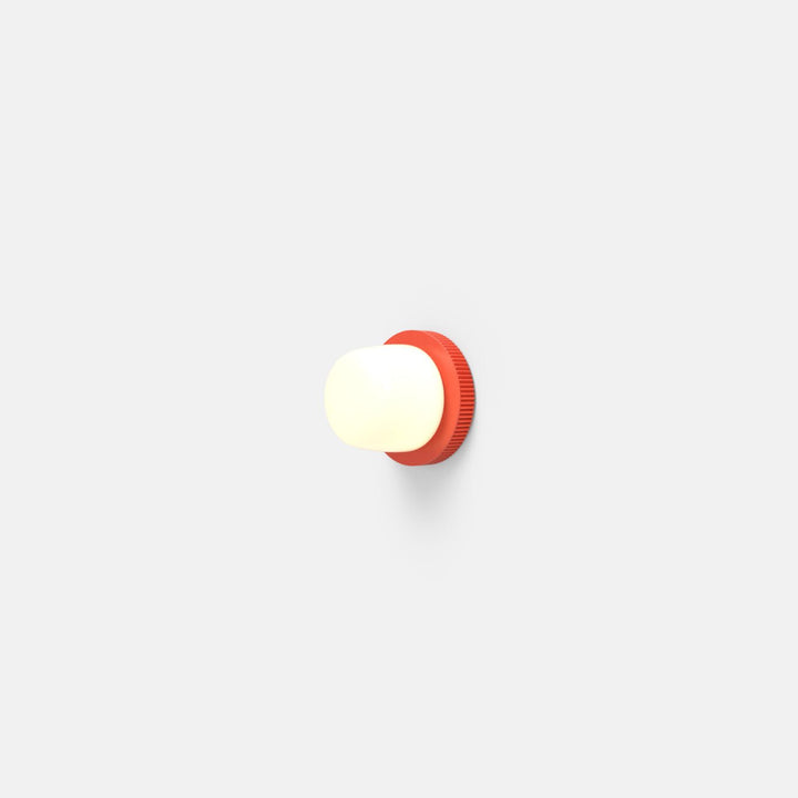 Hoist Sconce - No Shade - RBW Lighting - Vermilion - Small Glass Diffuser - 2700K (warm white) - HORNE