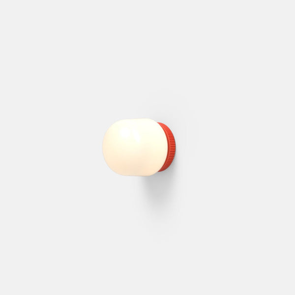 Hoist Sconce - No Shade - RBW Lighting - Vermilion - Large Glass Diffuser - 2700K (warm white) - HORNE