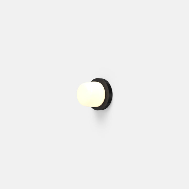 Hoist Sconce - No Shade - RBW Lighting - Matte Black - Small Glass Diffuser - 2700K (warm white) - HORNE