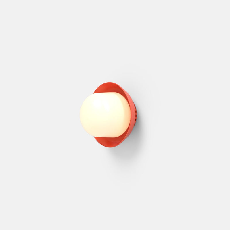 Hoist Sconce - Small Shade - RBW Lighting - Cream White - Small Glass Diffuser - 2700K (warm white) - HORNE
