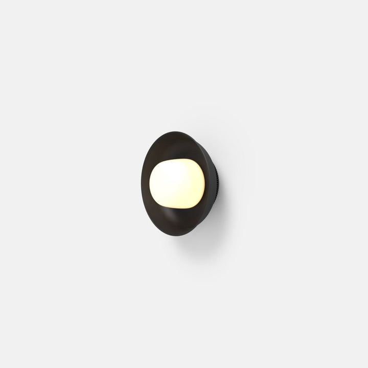 Hoist Sconce - Small Shade - RBW Lighting - Matte Black - Small Glass Diffuser - 2700K (warm white) - HORNE