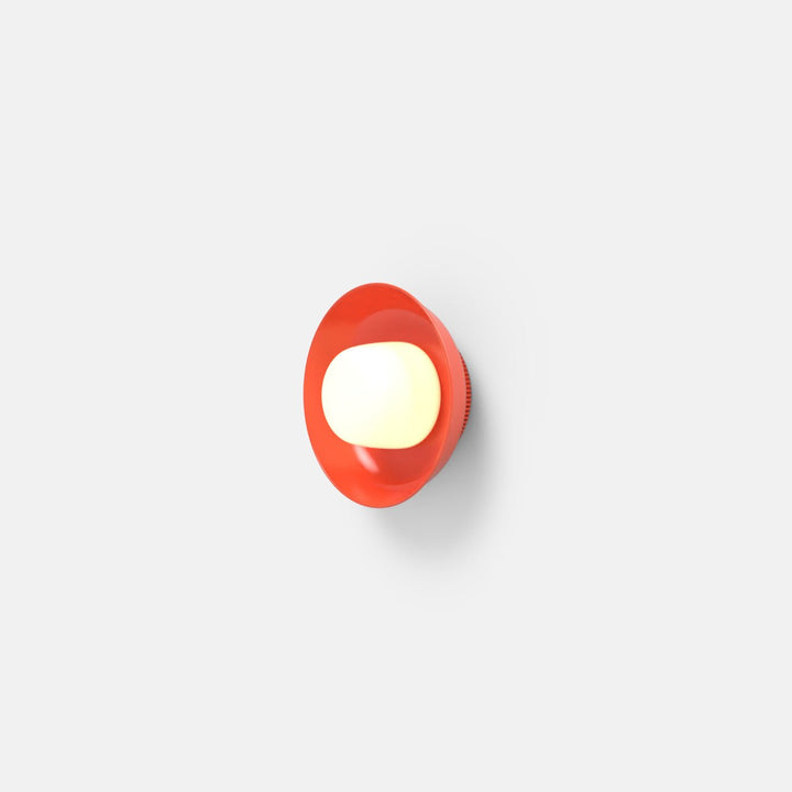 Hoist Sconce - Small Shade - RBW Lighting - Vermilion - Small Glass Diffuser - 2700K (warm white) - HORNE
