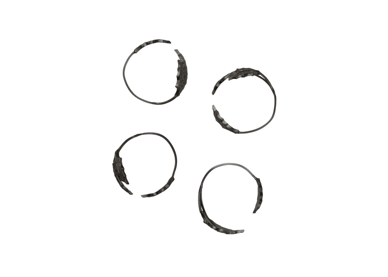 Holly Leaf Napkin Rings - Set of 4 - Ferm Living Kitchen Tools - Black Brass - HORNE