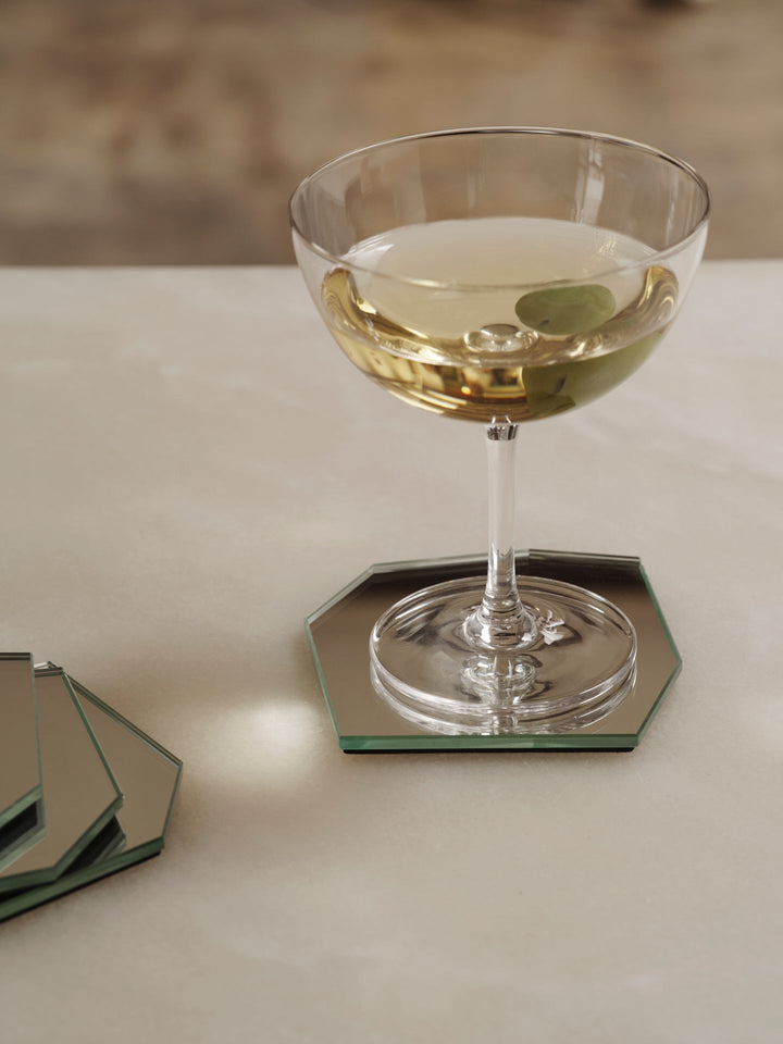Ferm Living Host Cocktail Glasses - Set of 2 - Ferm Living - Glassware - Moss Green - HORNE