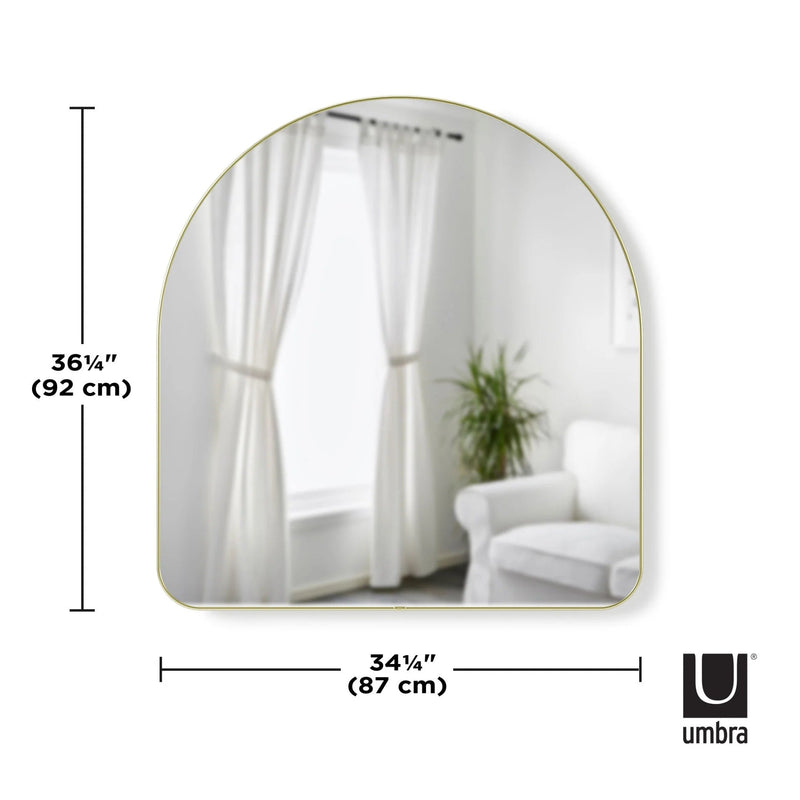 Hubba Arched Wall Mirror - Umbra Mirrors - Brass - HORNE
