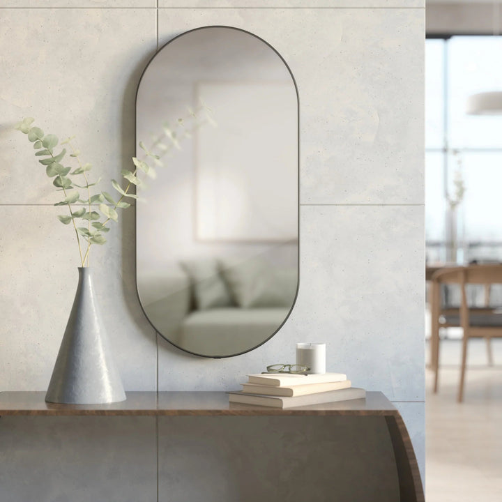 Hubba Pill Mirror - Umbra Mirrors - Brass - HORNE