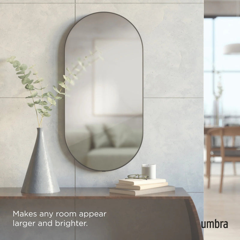 Hubba Pill Mirror - Umbra Mirrors - Brass - HORNE