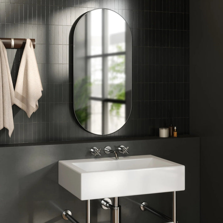 Hubba Pill Mirror - Umbra Mirrors - Brass - HORNE
