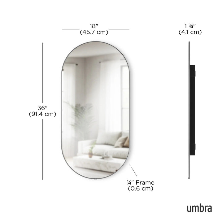 Hubba Pill Mirror - Umbra Mirrors - Brass - HORNE
