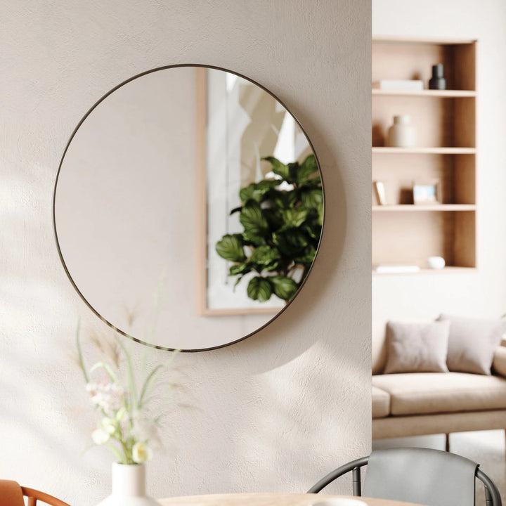 Hubba Wall Mirror - Umbra Mirrors - Brass - HORNE