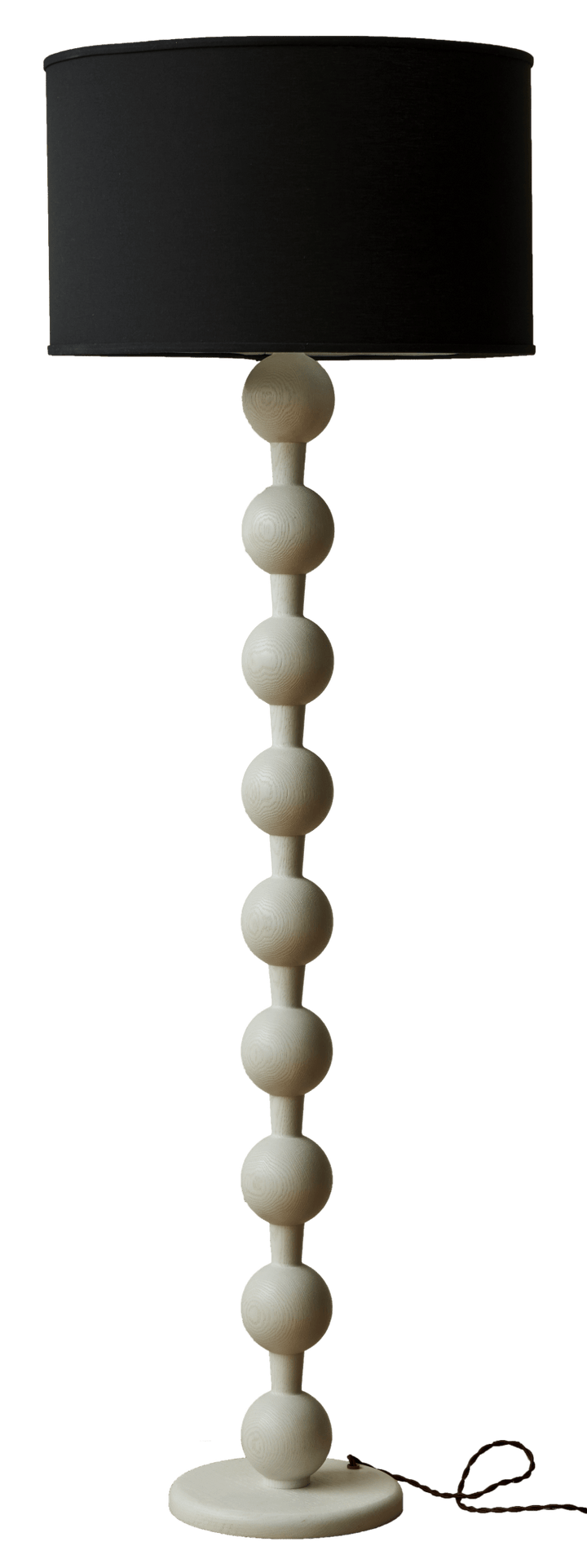 Hugo Barbell Floor Lamp - Lostine - Floor Lamps - White Wash - Black - HORNE