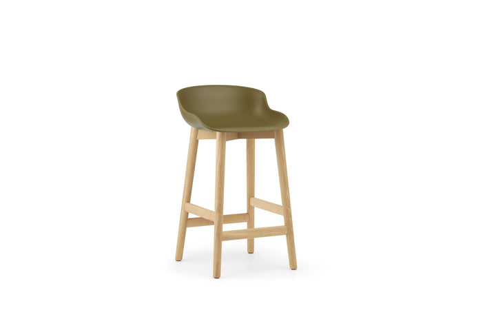 Hyg Barstool 65 cm Wood - Normann Copenhagen Barstools - Hyg Barstool 65 cm Oak - Olive - HORNE