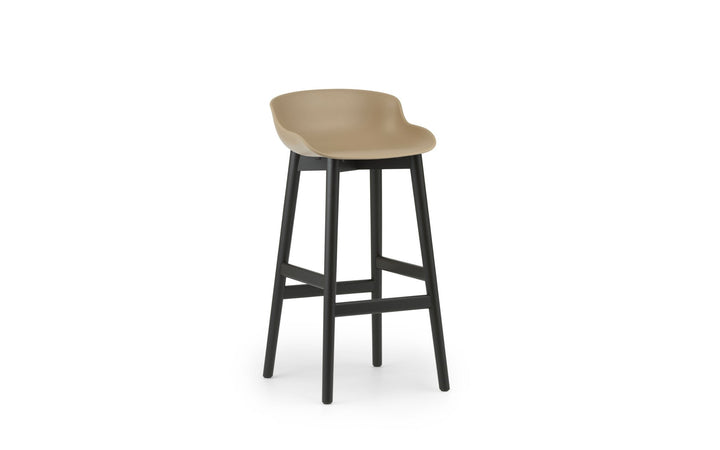 Hyg Barstool 75 cm Wood - Normann Copenhagen Barstools - Hyg Barstool 75 cm Black Oak - Sand - HORNE
