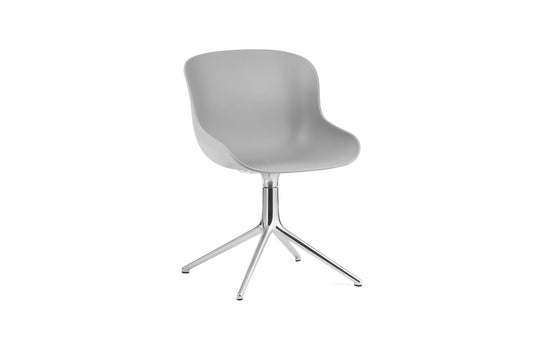 Hyg Chair Swivel 4L - Normann Copenhagen Swivel Chairs - Hyg Chair Swivel 4L Alu - Grey - HORNE