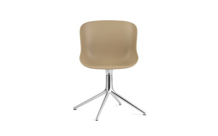 Hyg Chair Swivel 4L - Normann Copenhagen Swivel Chairs - Hyg Chair Swivel 4L Alu - Sand - HORNE