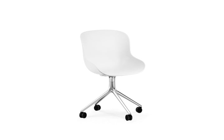 Hyg Chair Swivel 4W - Normann Copenhagen Swivel Chairs - Hyg Chair Swivel 4W Alu - White - HORNE
