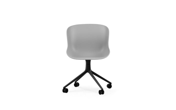 Hyg Chair Swivel 4W - Normann Copenhagen Swivel Chairs - Hyg Chair Swivel 4W Black Alu - Olive - HORNE