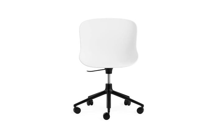 Hyg Chair Swivel 5W Gas Lift - Normann Copenhagen Swivel Chairs - Hyg Chair Swivel 5W Gas Lift Black Alu - White - HORNE