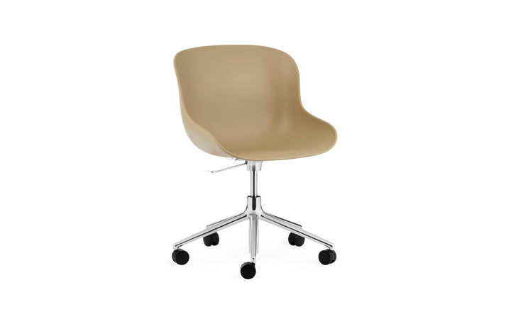 Hyg Chair Swivel 5W Gas Lift - Normann Copenhagen Swivel Chairs - Hyg Chair Swivel 5W Gas Lift Alu - Sand - HORNE