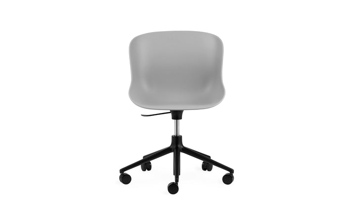 Hyg Chair Swivel 5W Gas Lift - Normann Copenhagen Swivel Chairs - Hyg Chair Swivel 5W Gas Lift Black Alu - Grey - HORNE
