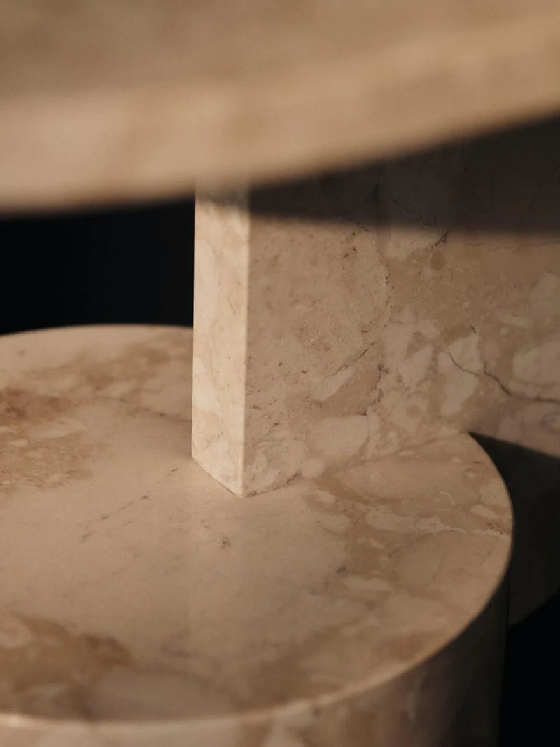 Insert Side Table - Stone - Ferm Living Tables + Desks - HORNE