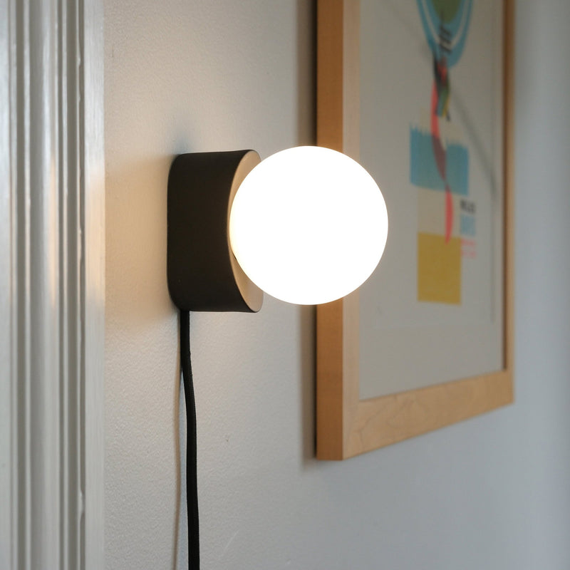 Iota Sconce - Misewell Lamps - Black - HORNE