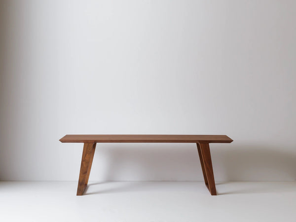Isometric Bench - Black Walnut - Kalon Studios Stools + Benches + Ottomans - Small - HORNE