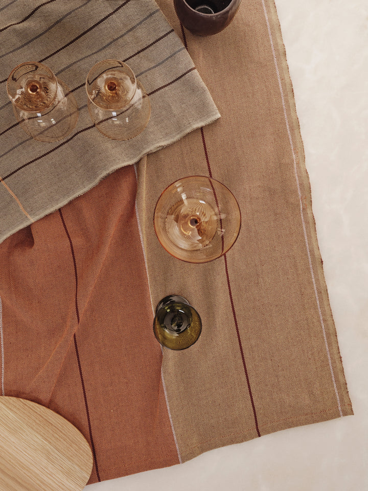Ito Tea Towel - Set of 2 - Ferm Living - Kitchen + Table Linens - Seaweed - HORNE
