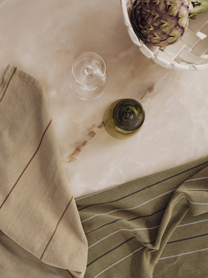 Ito Tea Towel - Set of 2 - Ferm Living - Kitchen + Table Linens - Seaweed - HORNE