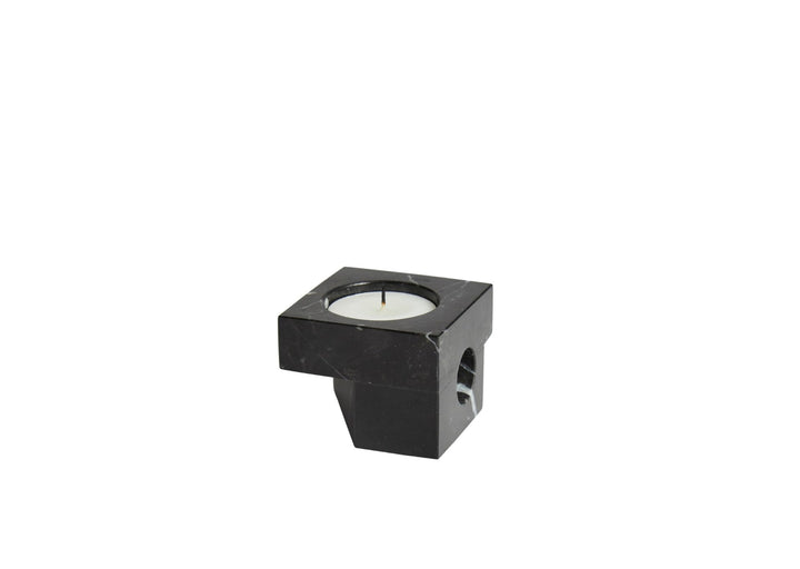 Jeu De Dés 2 Candle Holder - Woud Candle Holders - Brown - HORNE