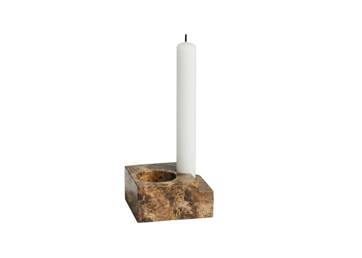 Jeu De Dés 3 Candle Holder - Woud Candle Holders - Green - HORNE