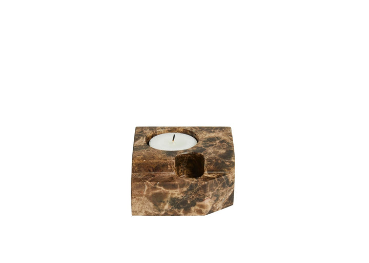 Jeu De Dés 3 Candle Holder - Woud Candle Holders - Green - HORNE