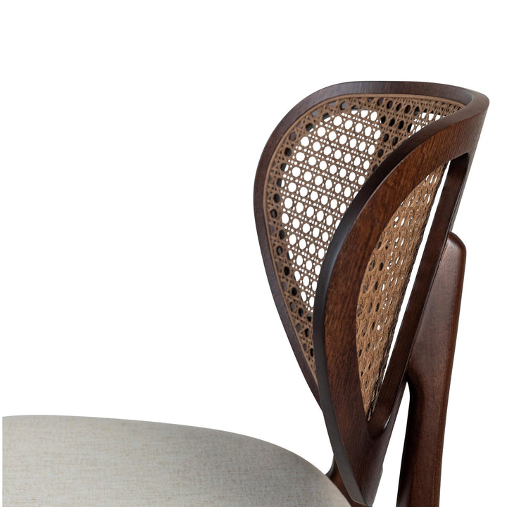 Joelma Cane Side Chair - Urbia Chairs - Medley Ivory Nogal - HORNE