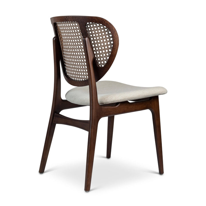 Joelma Cane Side Chair - Urbia Chairs - Medley Ivory Nogal - HORNE
