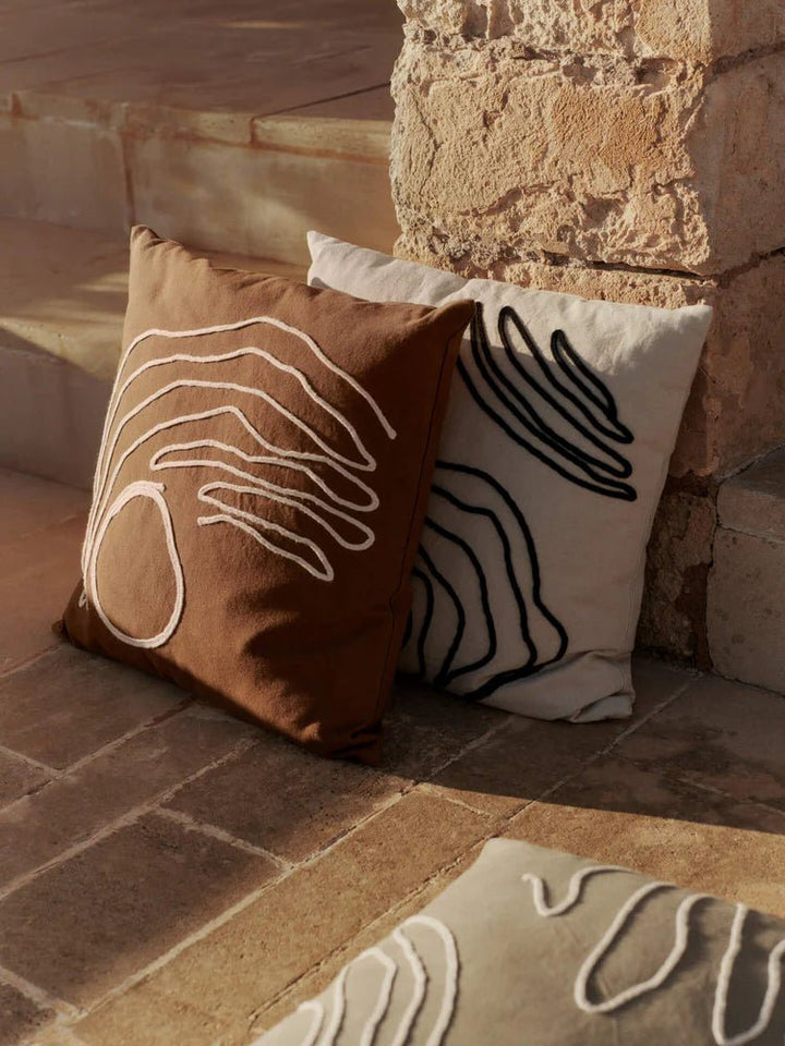 Jot Cushion - Ferm Living Bedding + Pillows - Natural - HORNE